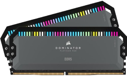Corsair Dominator Platanium  AMD EXPO, DDR5 5600MT/s 32GB 2x16GB DIMM, Unbuffered, 36-36-36-76, Std PMIC, Cool Grey Heatspreader, RGB LED, 1.25V...
