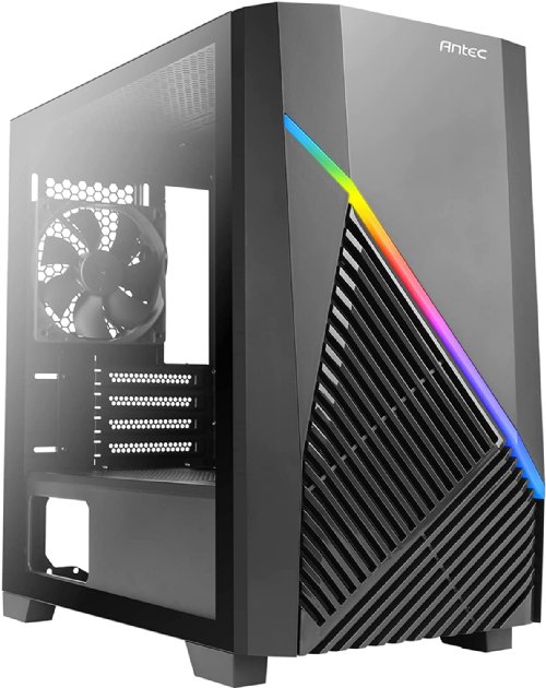 Antec Constellation Series Draco 10 Mini-Tower M-ATX Gaming Case, 360mm GPU Compatibility, Massive Air Intakes, ARGB Lighting Bar & 6 x 120mm Fan Support