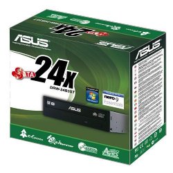 ASUS 24X DVD-RW Black SATA Internal, Retail, Cyberlink Power2Go...