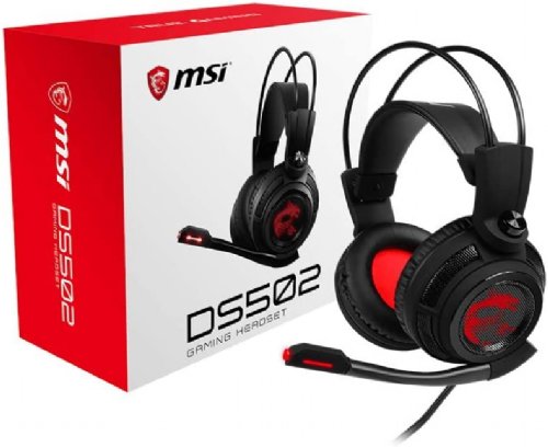MSI DS 502 Gaming Headset with Microphone, Enhanced Virtual 7.1 Surround Sound, Intelligent Vibration System (DS502) ...
