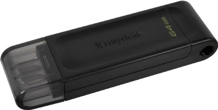 Kingston 64GB USB-C 3.2 Gen 1 DataTraveler 70 (DT70/64GB) ...