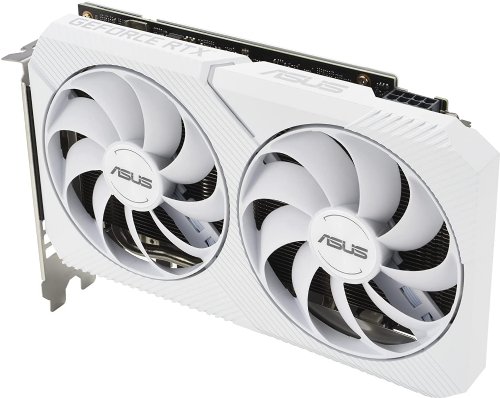 ASUS Dual GeForce RTX 3060 White OC Edition 12GB GDDR6 (PCIe 4.0, 12GB GDDR6, HDMI 2.1, DisplayPort 1.4a, 2-slot design, Axial-tech fan design, 0dB technology)...