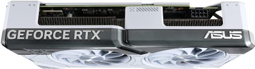 Asus Dual Geforce RTX 4060 White OC Edition 8GB GDDR6 with two Powerful Axial-Tech Fans and A 2.5-Slot Design for broad compatibility.
