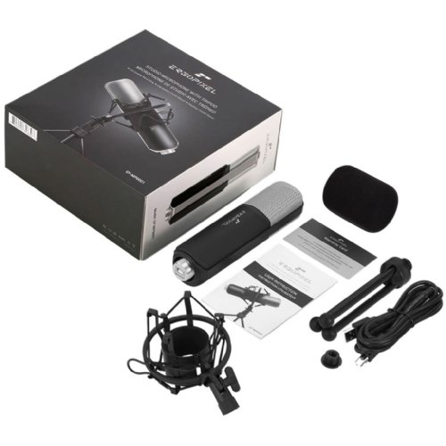 Anda Seat Ergopixel Studio Microphone with Tripod Black (EP-MP0001) Bilingual