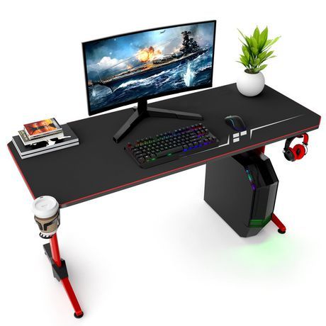 Anda Seat Ergopixel Terra Series Gaming Desk Red (GD-0002) Bilingual (No Power Motor)