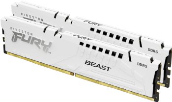 Kingston 32GB 5600MT/S DDR5 CL36 DIMM (Kit of 2) Fury Beast,  White EXPO