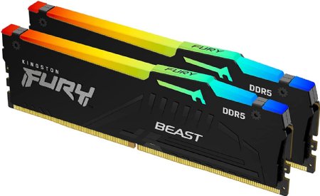Kingston 16GB 5600MT/S DDR5 CL36 DIMM (Kit of 2) Fury Beast,  RGB EXPO