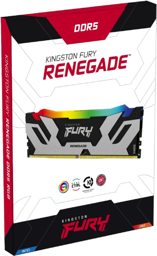 Kingston 32GB 7200 MHz DDR5 CL38 DIMM (Kit of 2) Fury Renegade RGB XMP...