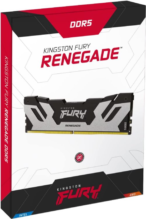 Kingston 32GB 6000 MHz DDR5 CL32 DIMM (Kit of 2) Fury Renegade Silver...