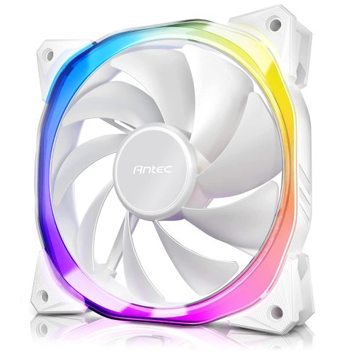 Antec RGB Fans, PC Fans, 5V-3PIN Addressable RGB Fans, 120mm Fan, Motherboard SYNC with 5V-3PIN, Fusion Series Black Single Fan, Single Pack...