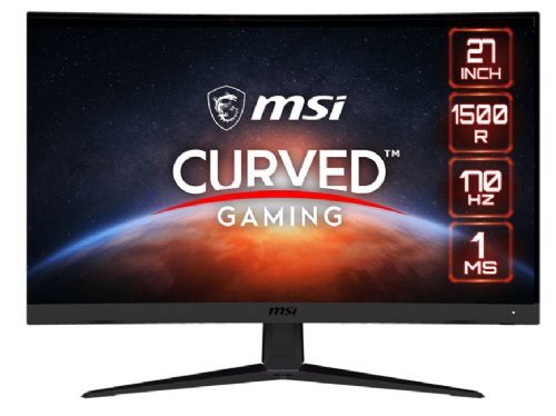 MSI G27C5 E2 27" Full (1920 x 1080) HD 170Hz Curved Gaming Monitor, VA Panel, Anti-glare, 16.7 Million Colors, (1500R) - Best Gameplay, Metallic Black...
