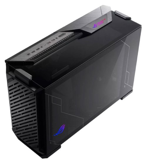 ASUS ROG Z11 Mini-ITX/DTX Mid-Tower PC Gaming Case with Patented 11 degree Tilt Design, Compatible with ATX Power Supply or a 3-Slot Graphics, Tempered-gla...