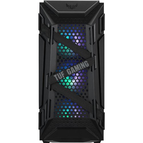 ASUS TUF Gaming GT301 Mid-Tower Compact Case for ATX Motherboards with honeycomb Front Panel, 120mm AURA Addressable RBG fans, headphone hanger...