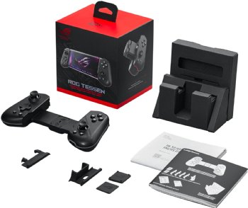 ASUS ROG Tessen Gaming Mobile Controller (foldable, one size fits all, on-the-fly key mapping, RGB lighting, 500Hz polling rate) ...