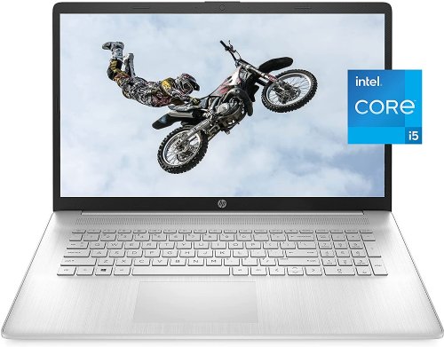 HP 17-by4062cl Laptop, Core i5-1135G7, 8GB DDR4 (2x4GB), 256GB PCIe SSD, 17.3-in HD+ (1600 x 900), Intel Iris Xe Graphics, 720p HD camera, 802.11a/b/g/n/ac (1x1) Wi-Fi and BT 4.2...