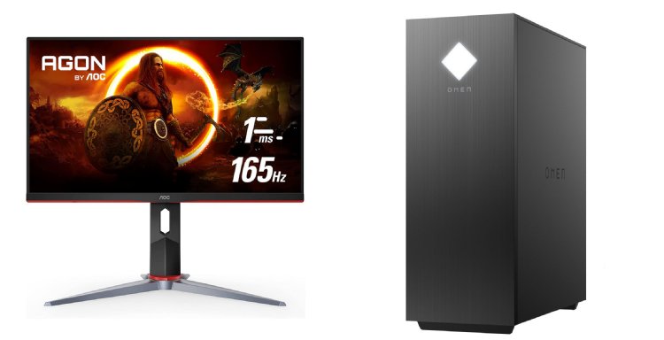 HP OMEN 25L Desktop GT12-1309, AMD Ryzen 5 5600X, 16 GB DDR4 SDRAM (2x8 GB), 1 TB PCIe NVMe M.2 Solid State Drive, NVIDIA GeForce RTX 3060 12 GB GDDR6, Intel Wi-Fi 6...
