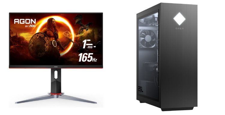 HP OMEN 25L Desktop GT12-1309,AMD Ryzen 5 5600X,16 GB DDR4 SDRAM (2x8 GB),1 TB PCIe NVMe M.2 Solid State Drive,NVIDIA GeForce RTX 3060 12 GB GDDR6,Int ...