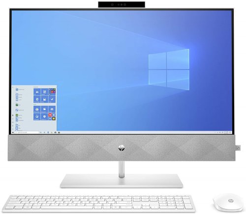 HP Pavilion 27" All-In-One 27-D0419, AMD Ryzen 5 4600h (3GHz), 16GB DDR4 Memory, 1TB SSD, Gigabit Ethernet, Wi-Fi, Bluetooth 5.0, Mouse and Keyboard, Microsoft Windows 10...