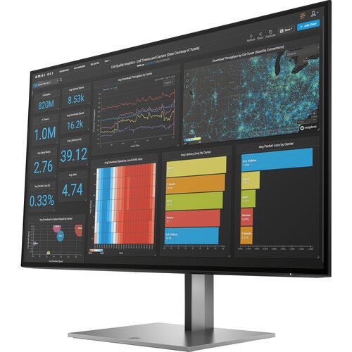 HP Z27q G3 27" 1(6:9) 2560 x 1440 @ 60 Hz, IPS Monitor, 5 ms Response Time (GtG with Overdrive), HDMI 1.4, DisplayPort 1.2, USB Type-A...