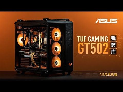 ASUS TUF Gaming GT502 Black ATX Mid-Tower Computer Case with Front Panel RGB Button, USB 3.2 Type-C and 2x USB 3.0 Ports, 2- way Graphic Card Mounting Orientation...