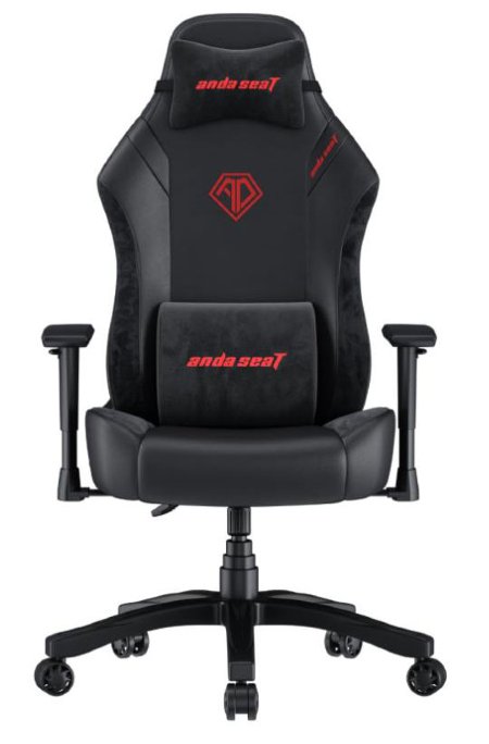 ANDA Phantom 4 Premium Gaming Chair -Red, Premium Alcantara Fabric & PVC, Spacious Seat Base, Maximum Comfort, 100% Steel Framework...
