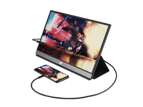 ASUS ROG Strix XG17AHPE 17.3in Portable Gaming Monitor, 1080P Full HD (1920 x 1080), IPS, 240Hz, Adaptive-Sync, Eye Care, Micro-HDMI USB-C, 3 Hour Battery Life...