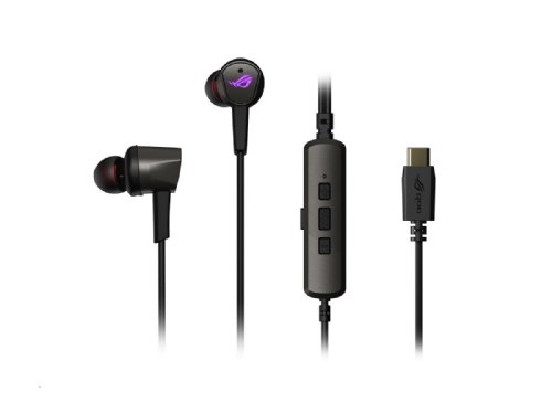 ASUS ROG Cetra II In-Ear Gaming Headphones (Earbuds, Microphone, ANC, USB-C, AURA Sync RGB Lighting, Bundled Travel Case, Silicon Tips, Compatible with Laptop, Switch...