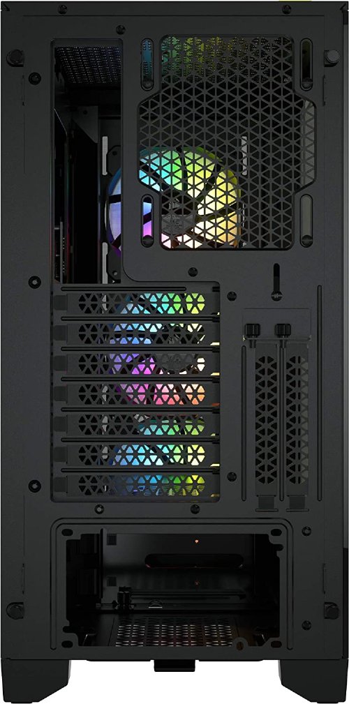 Corsair ICUE 4000X RGB Mid-Tower ATX Case, RapidRoute cable management system makes it simple and fast, Black...(CC-9011204-WW)