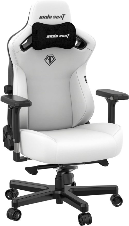 Anda Seat Kaiser 3 XL Gaming Chair, DuraXtra bonded PVC leather provides a really soft and comfortable sitting experience with scratch and stain resistance, Re-Dense Moulded Foam...