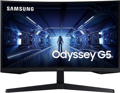 Samsung 27" G5 Odyssey Gaming Curved Monitor, 144Hz 1ms AMD Freesync 2560x1440 WQHD 1000R (LC27G55TQWNXZA) ...