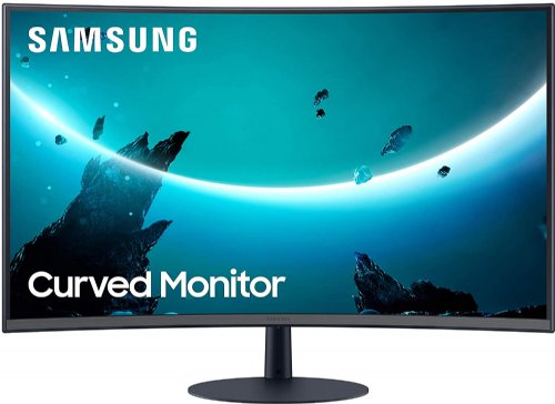 Samsung 27" Curved LED Monitor 1920 x 1080, 4ms (GtG), 75Hz HDMI, DisplayPort, VGA, Blue/Grey (LC27T550FDNXZA) ...