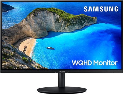 Samsung 27" IPS Panel WQHD  Monitor, 5ms Response Monitor  with AMD Freesyn, 6/9, Black...(LF27T700QQNXZA)