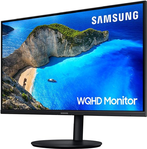 Samsung 27" IPS Panel WQHD  Monitor, 5ms Response Monitor  with AMD Freesyn, 6/9, Black...(LF27T700QQNXZA)