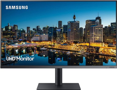 Samsung TU87F Series 32-Inch 4K UHD Pro Monitor w/Thunderbolt 3, VA Panel, 60Hz, 5ms, HDR10, sRGB, HDMI, Dual 4K Display, Fully Adjustable Stand, Eye Saver Mode Dark Blue Gray...