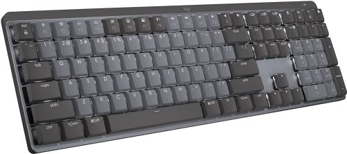 Logitech MX Mechanical Wireless Illuminated Performance Keyboard, Tactile Quiet Switches, Backlit Keys, Bluetooth, USB-C, macOS, Windows, Linux, iOS, Andro...