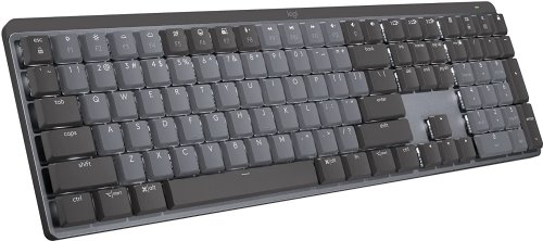 Logitech MX Mechanical Wireless Illuminated Performance Keyboard, Clicky Switches, Backlit Keys, Bluetooth, USB-C, macOS, Windows, Linux, iOS, Android, Met...