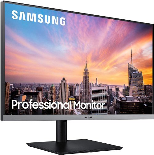 Samsung S24R650FDN  23.8 Ultra thin Bezel IPS monitor with HAS 23.8 Wide 16 : 9 IPS FHD 1920 x 1080 3 yrs Warranty HDMI Cable, Display Port Cable, USB Cabl ...