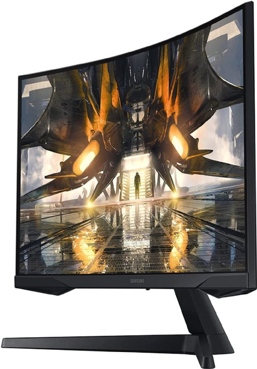 Samsung 27" Odyssey G55A QHD 165Hz 1ms FreeSync Curved Gaming Monitor with HDR 10, Futuristic Design for Any Desktop...(LS27AG550ENXZA)