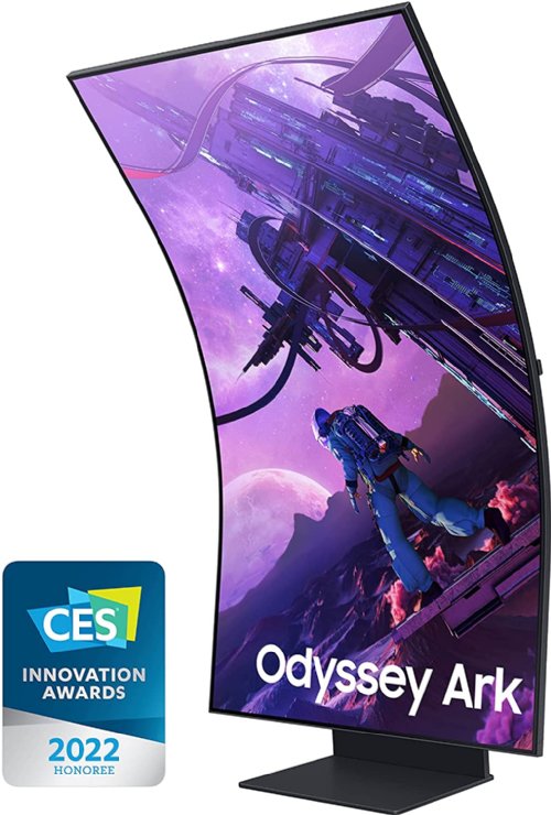 Samsung Odyssey Ark 55" Curved Gaming Screen, 4K UHD 165Hz 1ms (GTG) Quantum Mini-LED Gamer Monitor with Cockpit Mode, Sound Dome Technology, Multi View, H...(LS55BG970NNXGO)