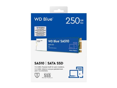 Western Digital Blue 250GB SA510 M.2 Internal Solid State Drive SSD...
