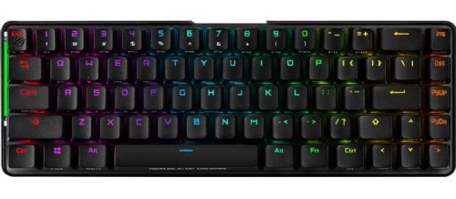 ASUS ROG Falchion NX 65% Wireless RGB Gaming Mechanical Keyboard, ROG NX Blue Clicky Switches, PBT Doubleshot Keycaps, Wired / 2.4G Hz, Touch Panel, Keyboard... 
