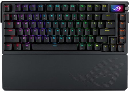 ASUS ROG Azoth Extreme 75% Wireless Mechanical Gaming Keyboard â€“ 75% TKL, Aluminum Chassis, Carbon Fiber Plate, Adjustable Gasket Mount, OLED, ROG NX Storm Clicky Switches ...