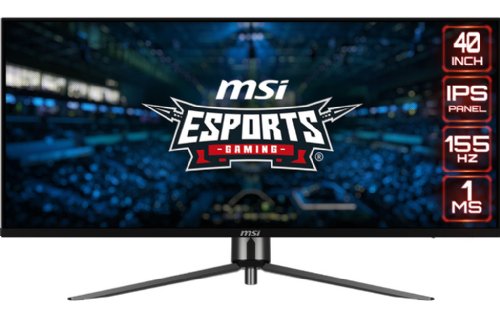 MSI MAG401QR 40 RGB IPS (3440 X 1440) UWQHD 155Hz Gaming Monitor, FreeSync Premium, HDR 400, Non Glare with Narrow Bezel, Metallic Black...