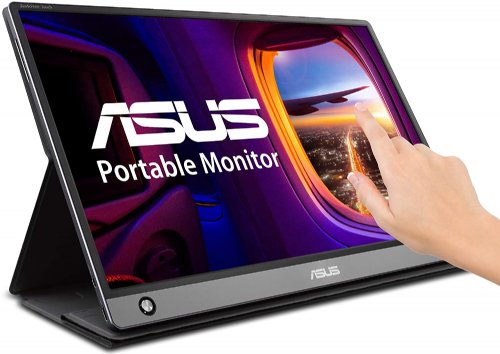 ASUS MB16AMT,Wide Screen 15.6in(39.6cm) 16:9, W-LED / IPS, 1920x1080, 0.179mm, 250 cd/m2,5ms  (GTG), Yes / Capacitive 10-point multi-touch, USB-C...