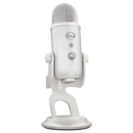 Logitech Blue Yeti Premium USB Gaming Microphone for Streaming, Blue VO!CE Software, PC, Podcast, Studio, Computer Mic, Exclusive Streamlabs Themes, Specia...