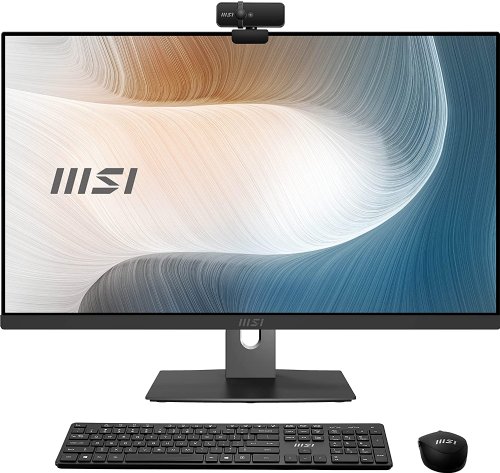 MSI Modern AM271P AIO Desktop, 27" FHD IPS-Grade LED, Intel Core i7-1260P, 16GB Memory (dual-chl), 512GB SSD, WiFi 6, BT 5.1, Black, Windows 11 Home