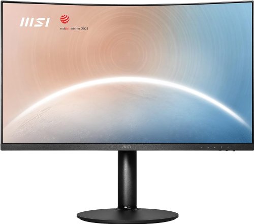 MSI Modern MD271CP 27"(1920 x 1080) FHD Curved Monitor, VA Panel,  75Hz, TUV Certified Eyesight Protection, HDMI, Displayport, USB C, Tilt, Swivel, Height Adjustable, Pivot, Black...