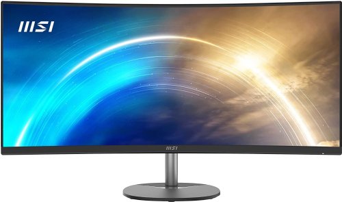 MSI Pro MP341CQ 34" VA Panel 3440 X 1440 (WUQHD) Monitor, Non Glare with Narrow Bezel, 21:9, 250CD / M2, 1MS (MPRT) / 4MS (GTG), 2 (V1.4B), 1 (V1.2A), 24 Months, Matte Black..