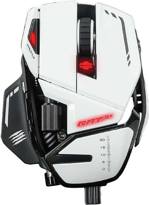 MADCATZ Authemtic R.A.T. 8+ Optical Gaming Mouse White (MR05DCAMWH00)