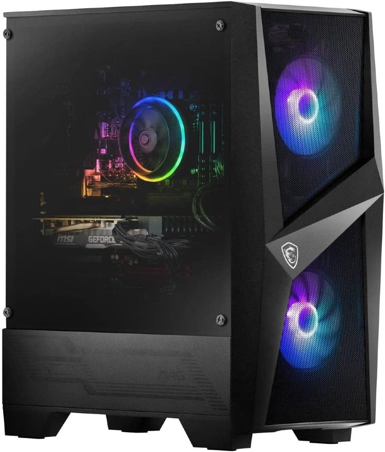 MSI Codex R (Tower) Gaming Desktop, Intel Core I5-12400F, Nvidia GeForce RTX 4060, 16GB Memory (Dual Channel), 1TB SSD, WIFI 6, USB Type-C, VR-Ready, Windows 11 Home...